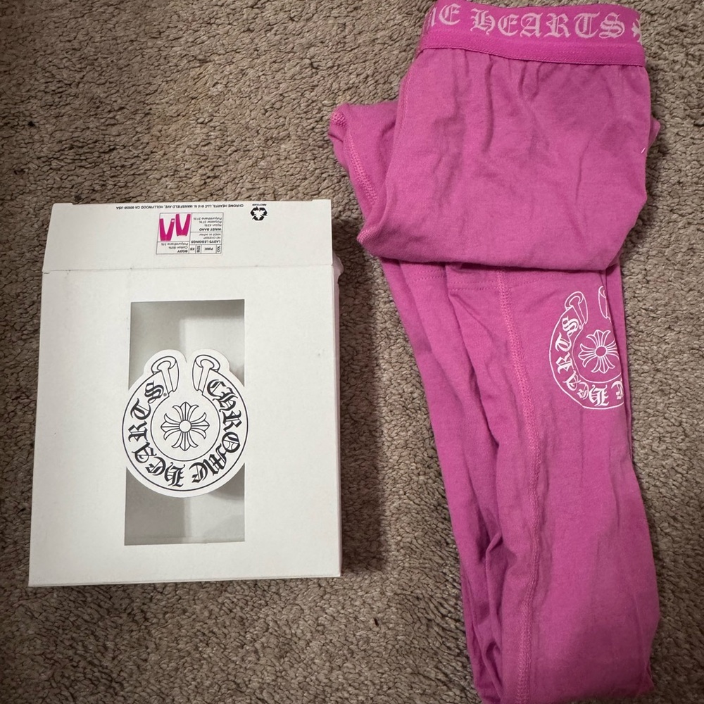Chrome Hearts Pink Leggings